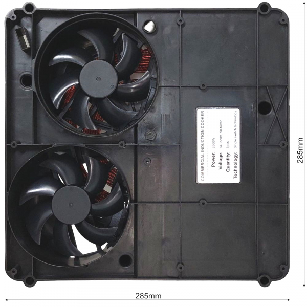 Комплект монтажный индукционной конфорки HW-QP3.5XK-05D (340*340/280*280) LUXSTAHL Без пульта LUXSTAHL срв-0719