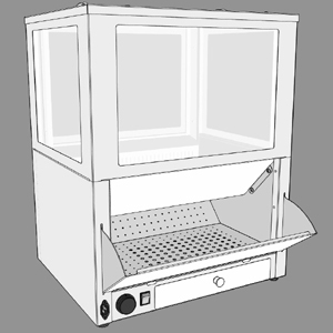 Витрина тепловая настольная ROBOLABS VTP-060A-GREY