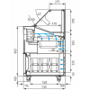 Витрина  для мороженого CARBOMA IC72 SL 1,3-1 (9003)